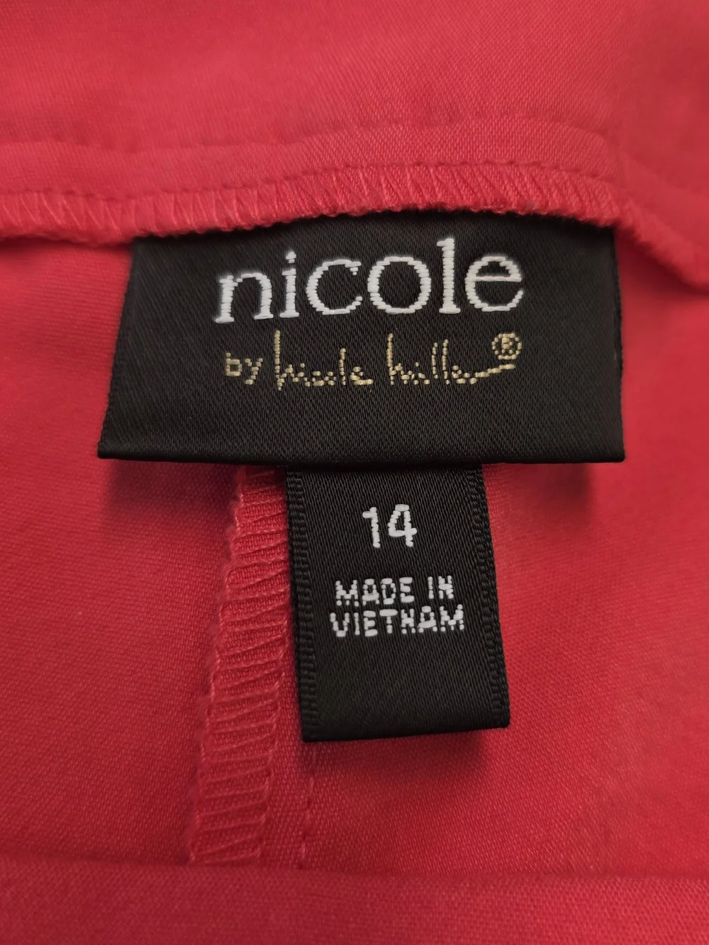 Nicole by Nicole Miller Hot Pink Cropped Slim Pants